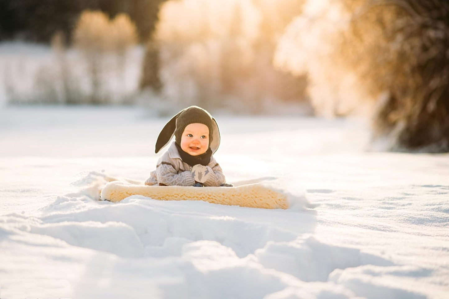 Toddler Gloves Kids Mittens Winter Warm Lined Fleece Gloves Waterproof Snow Baby Mitten for Boys