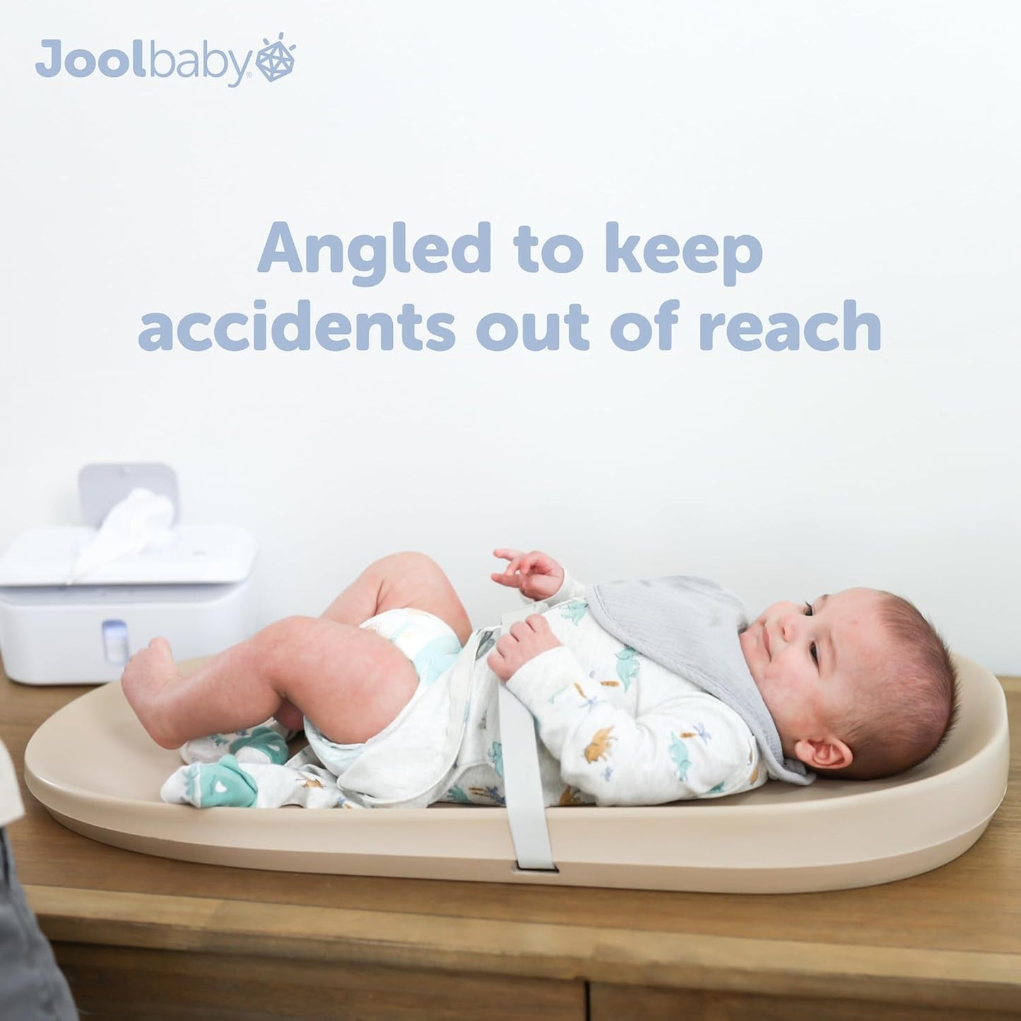Jool Baby Waterproof Baby Changing Pad - Easy to Clean, Lightweight & Portable - Large Foam Cushion