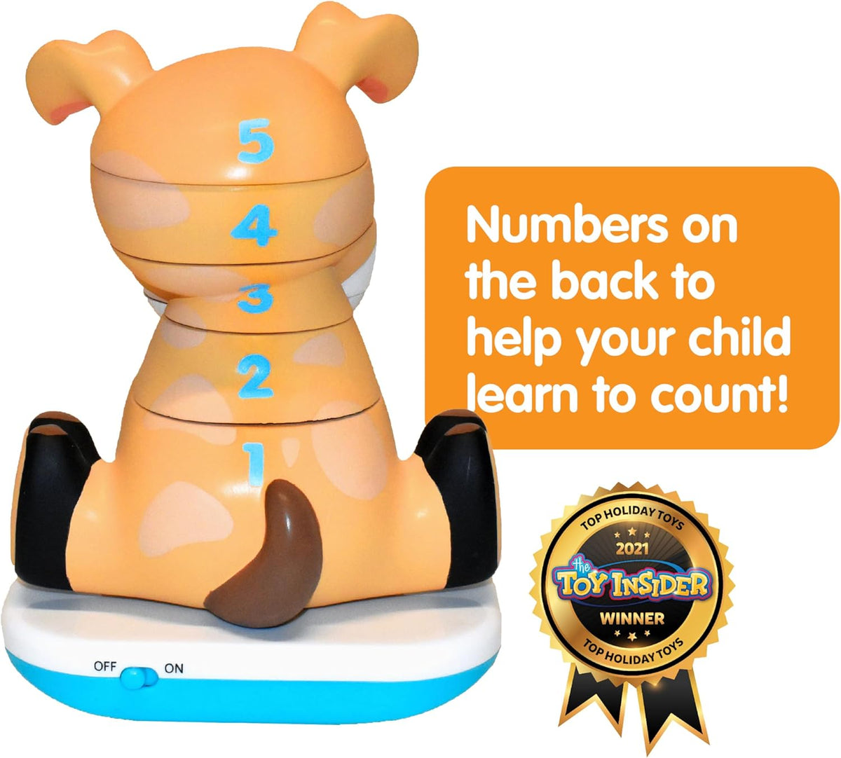 Stack-a-Roos Labrador Puppy by Salus Brands - Animal Stacking Toy, Educational Early Learning Toy