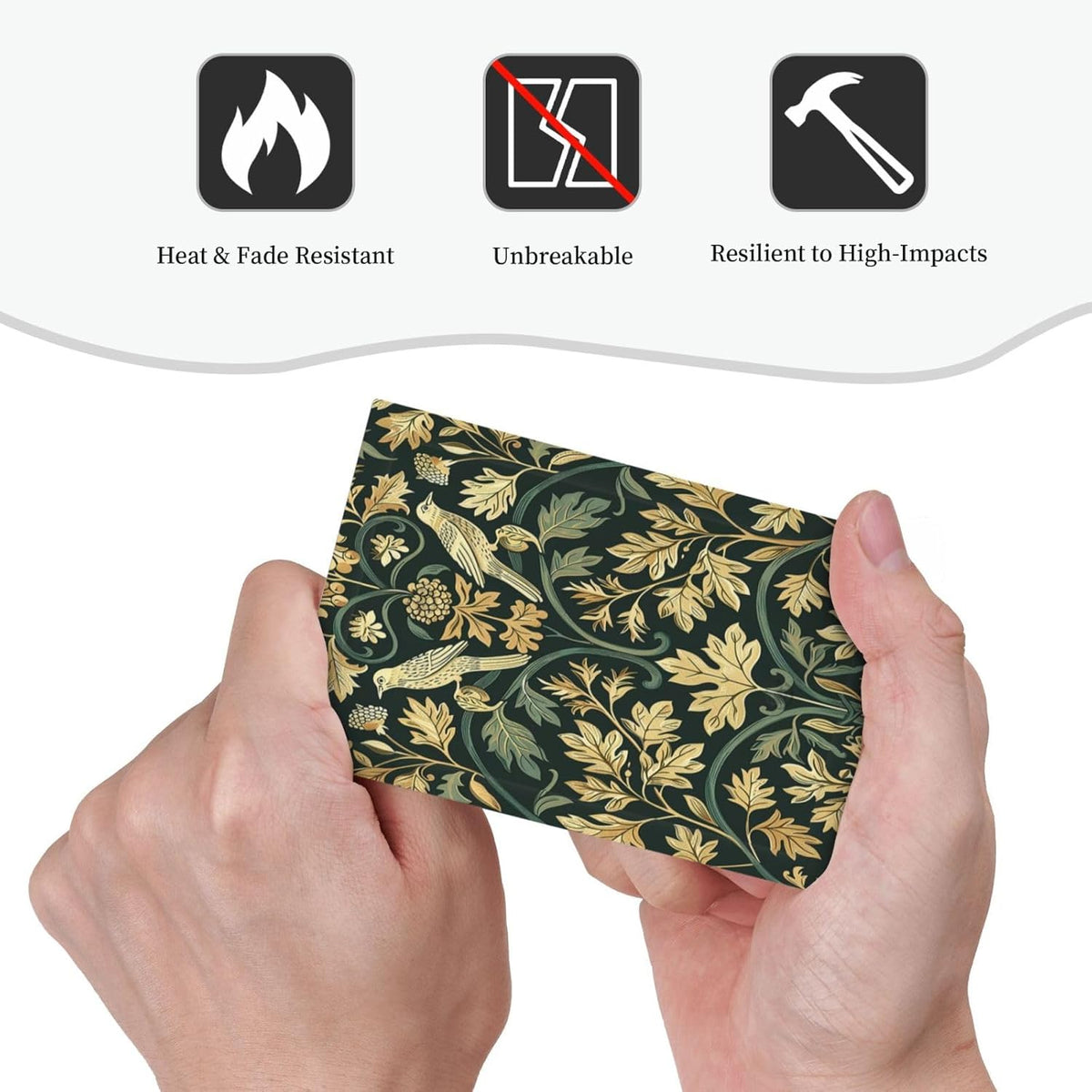 Light Switch Cover Plate William Morris Vintage Botanical Birds Golden Green Leaves 1 Gang No