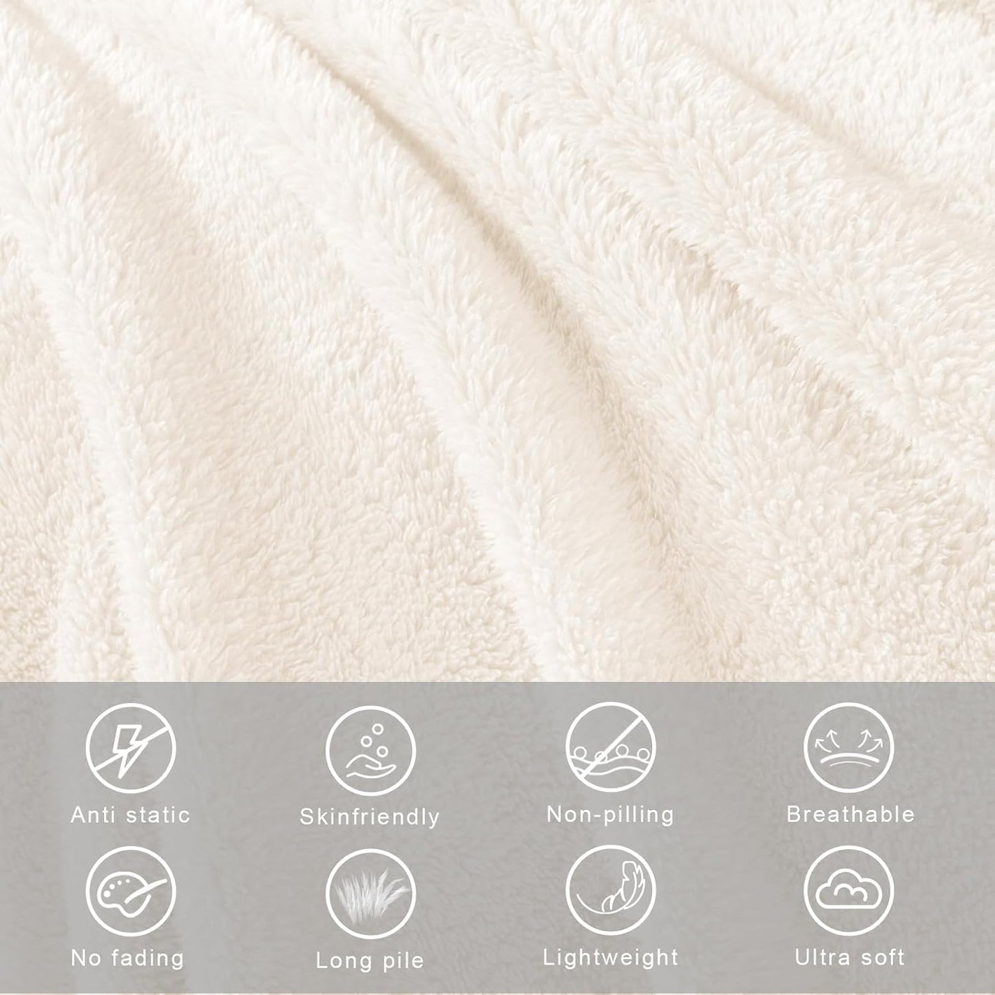 Exclusivo Mezcla King Size Flannel Fleece Blanket, Super Soft Velvet Plush Bed Blanket, Fuzzy Cozy