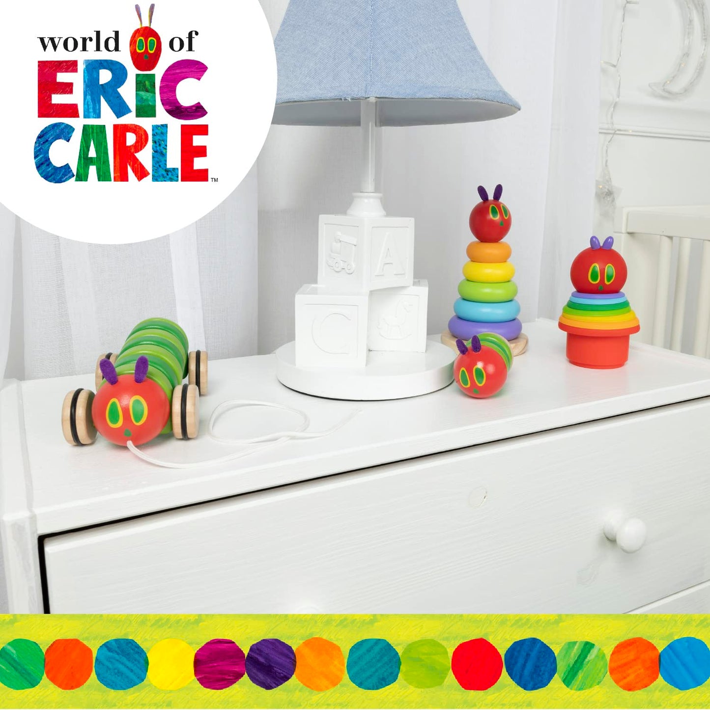 Kids Preferred World of Eric Carle The Very Hungry Caterpillar Bath Time Stacking Cup Set with