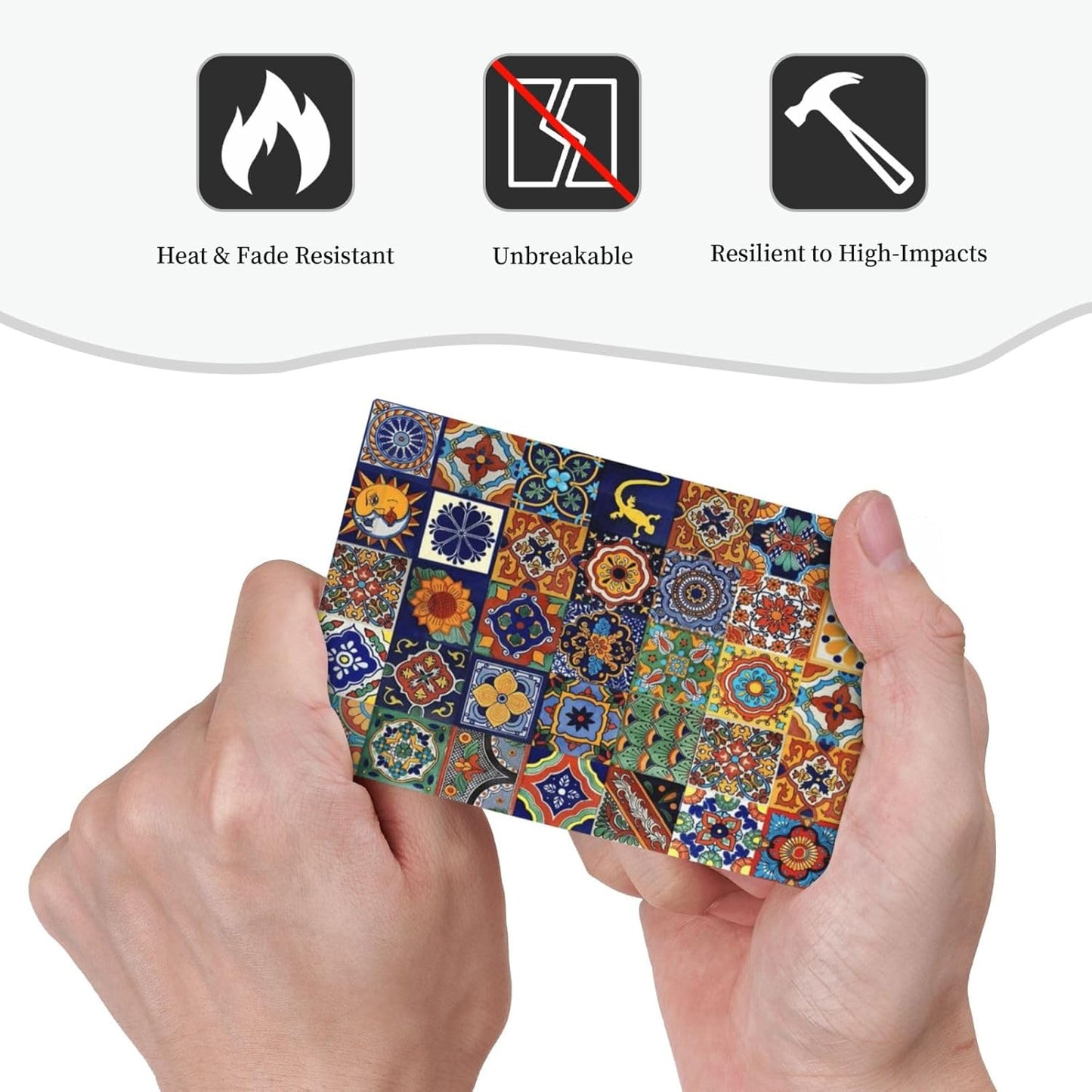 Talavera Mexican Tiles Traditional Color Decoration Print Light Switch Cover Plate 1 Gang No Device