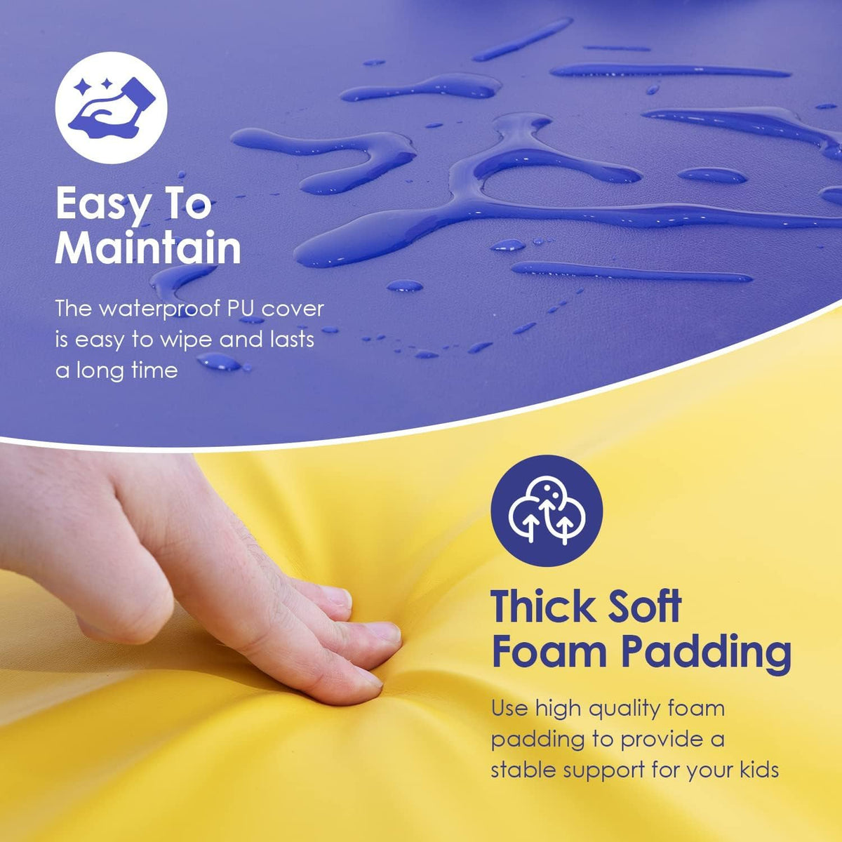 PayLessHere Climbing Toys for Toddlers 5 Piece Corner Foam Climbing Blocks Set with Soft Foam and