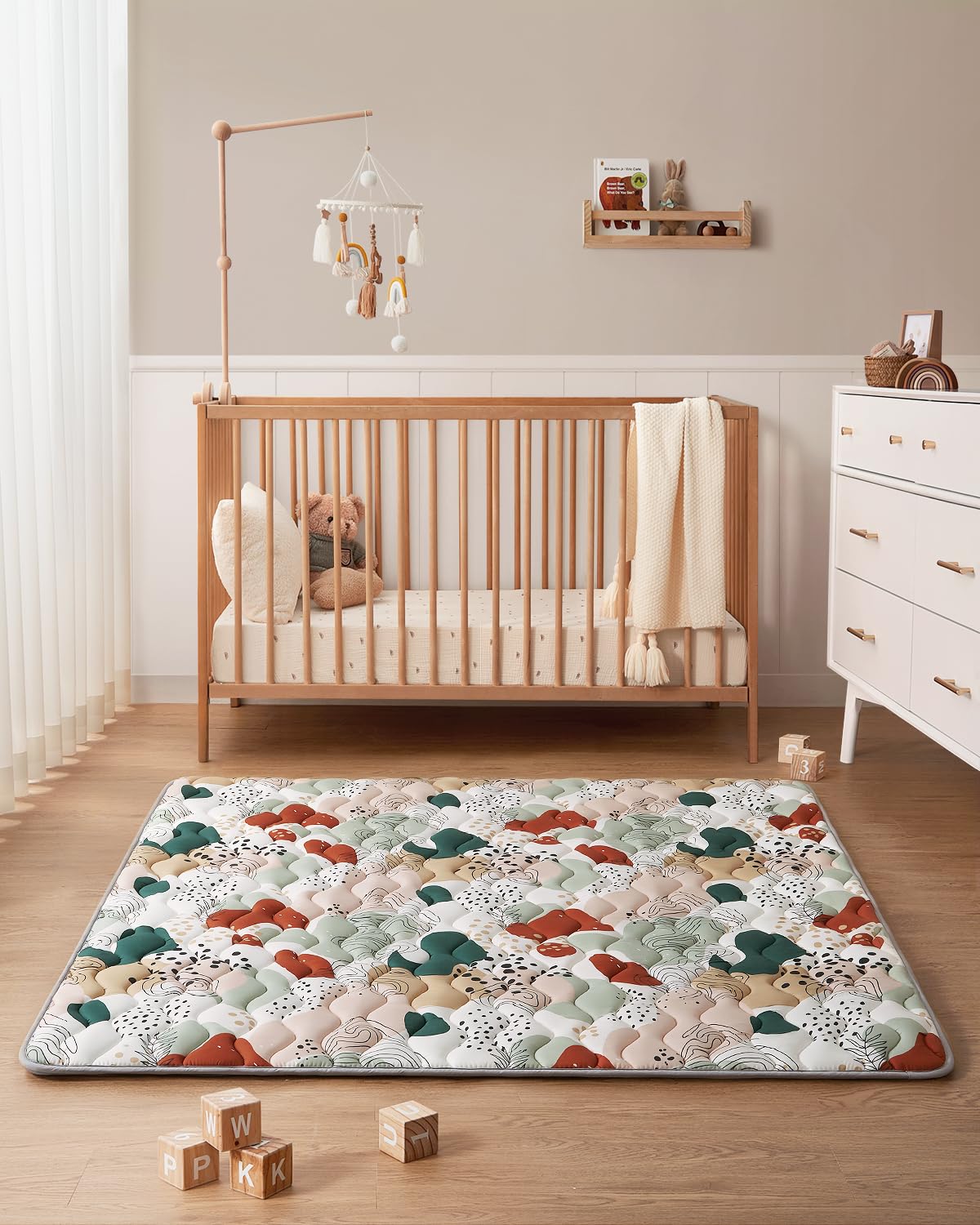 Blissful Diary Baby Play Mats for Floor, 59x59 Inch Thicker Foam Playmats for Babies and Toddlers