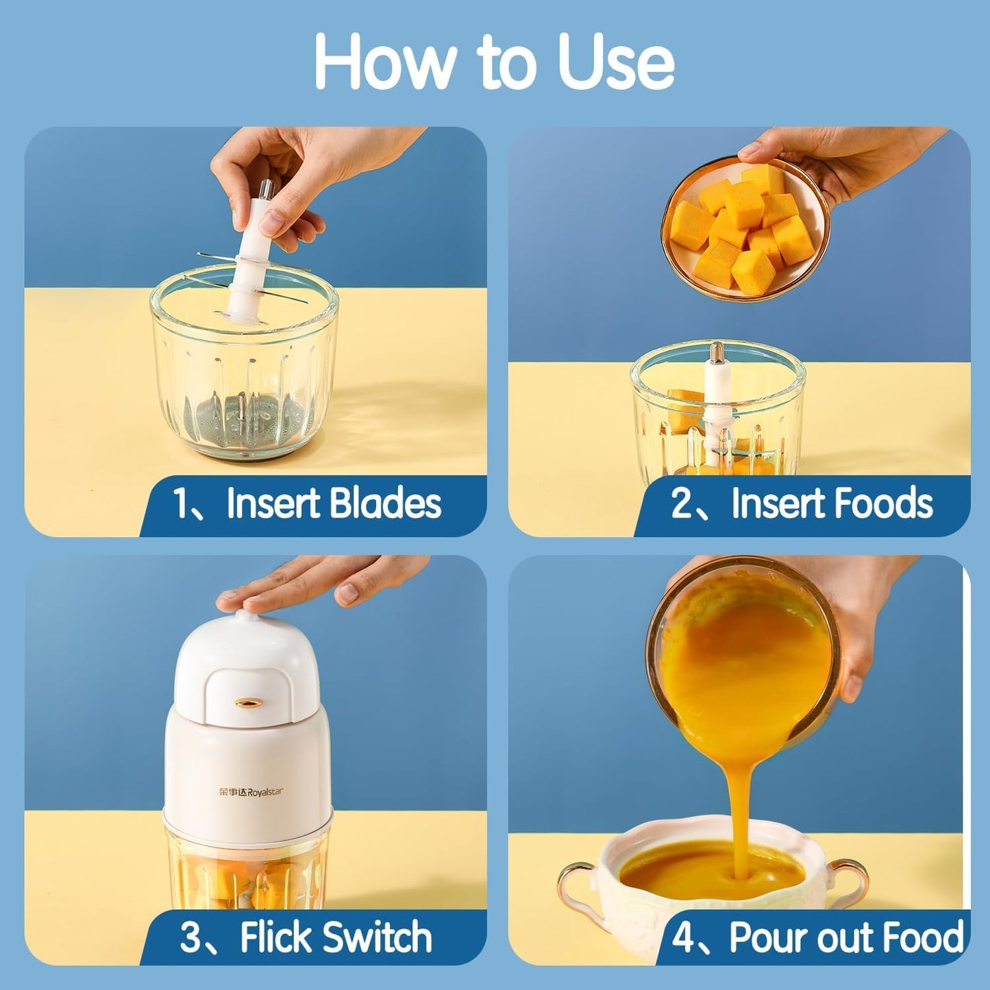 Baby Food Maker - Baby Food Processor for Baby Food, Fruit, Vegatable, Meat, Baby Food Puree Maker