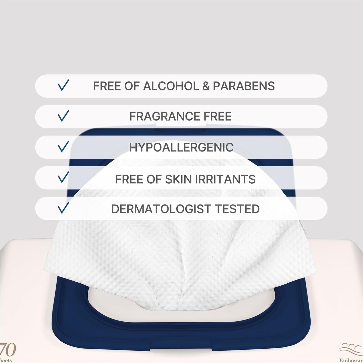 BEBESUP- Korea’s #1 Signature Baby Wipes - Hypoallergenic Water-based Unscented Alcohol-Free