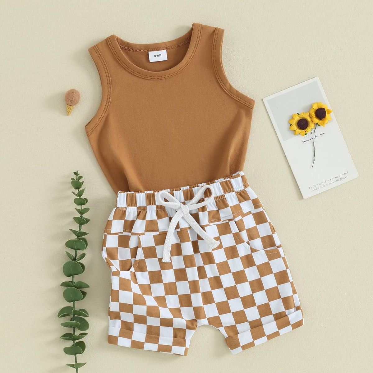 Kupretty Baby Boy Summer Clothes Sleeveless Tank Tops Vest T-Shirt + Casual Shorts Toddler Outfits