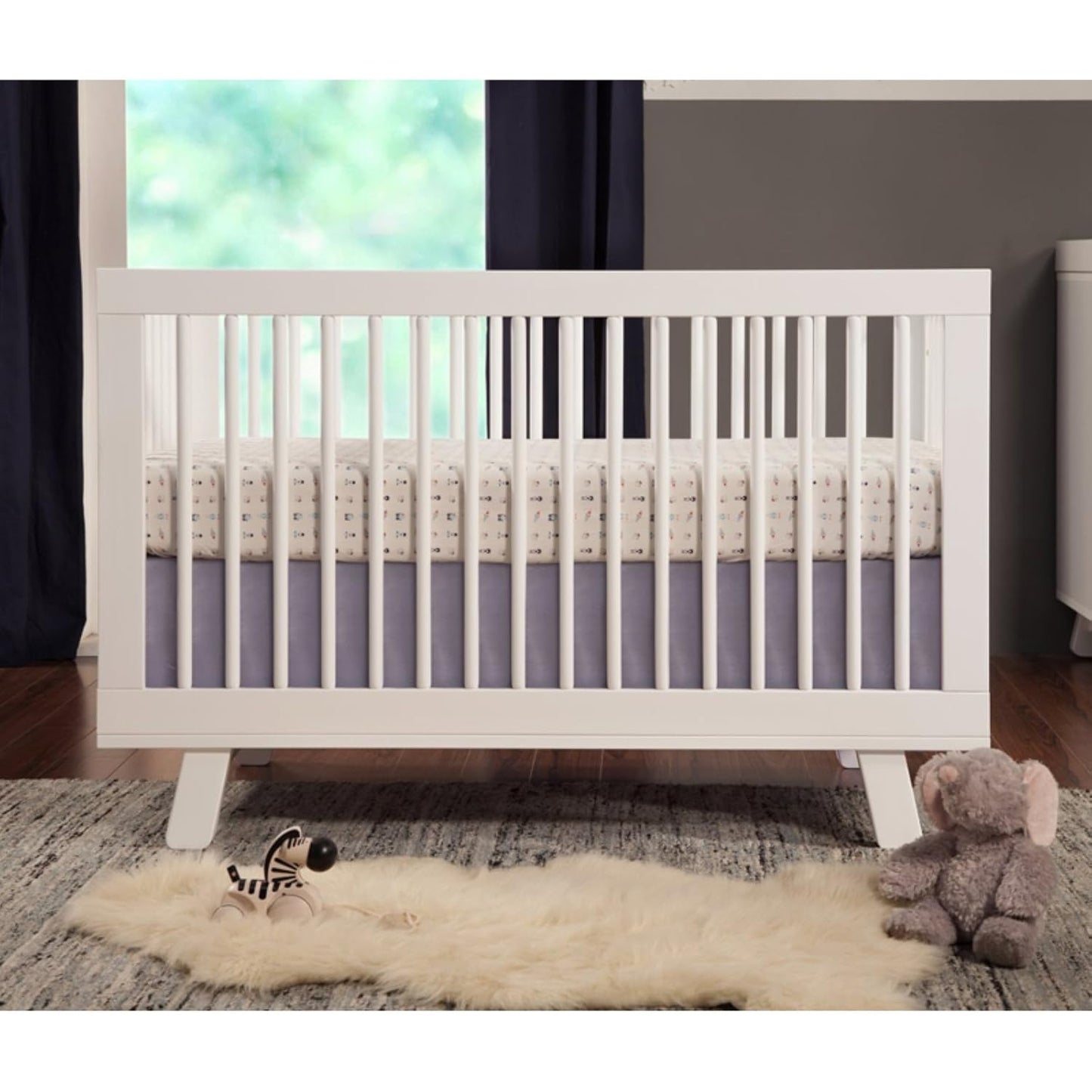 Babyletto Hudson 3-in-1 Convertible Baby Crib - GREENGUARD Gold Certified - Convertible Crib to