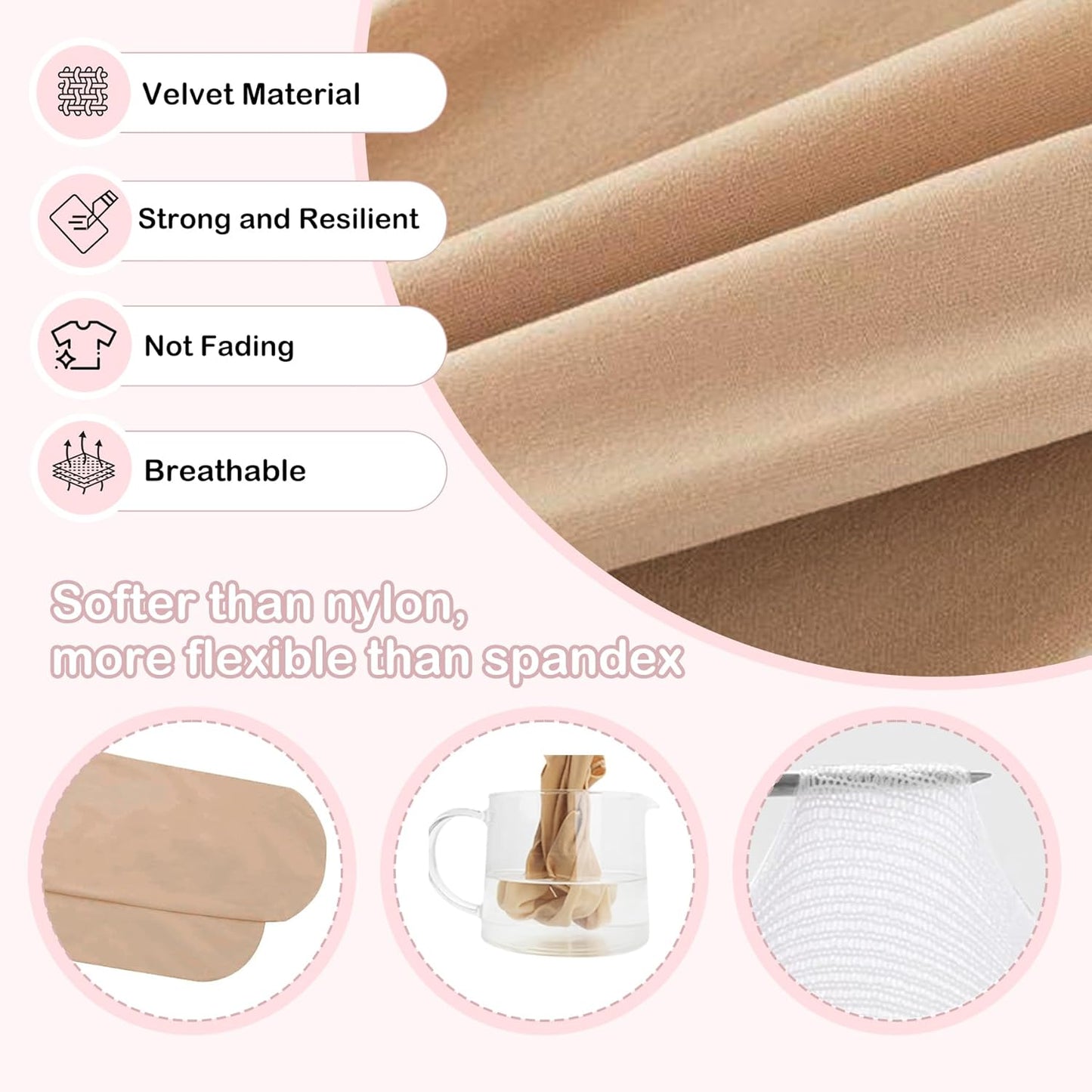 Zando 4 Pairs Tights for Girls Ultra Soft Velvet Dance Tights for Girls Ballet Gymnastics School