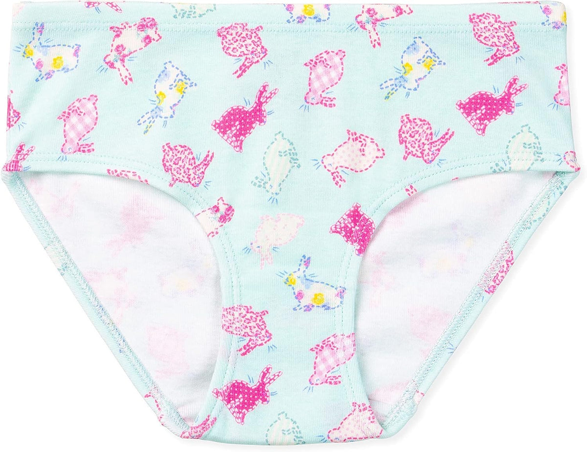 Lucky & Me Girls 100% Organic Cotton Underwear Briefs, Gracie 7 Pack