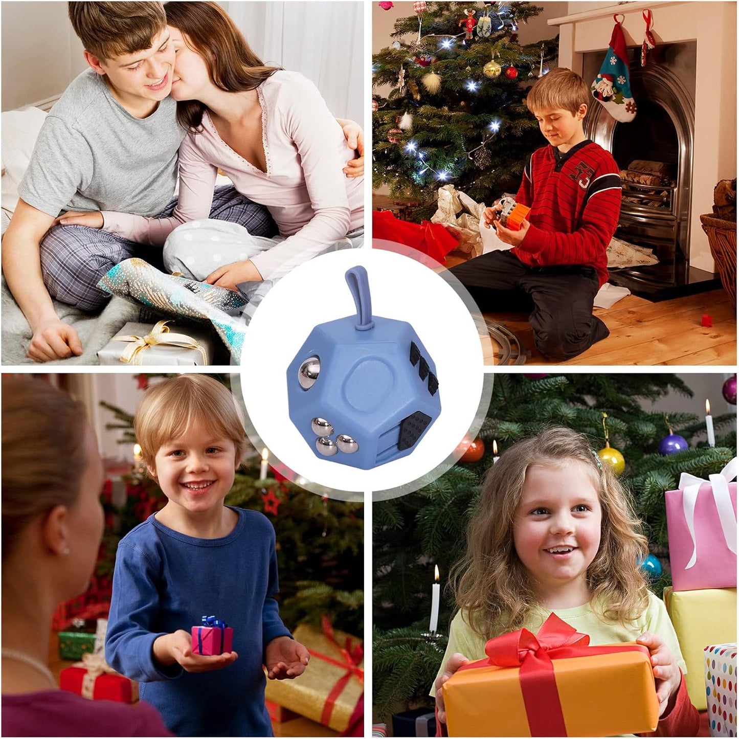 Small Fidget Toys,12 Sided Fidget Toys,Mini Cube Toys Relief Stress,Autism and Anxiety Depression