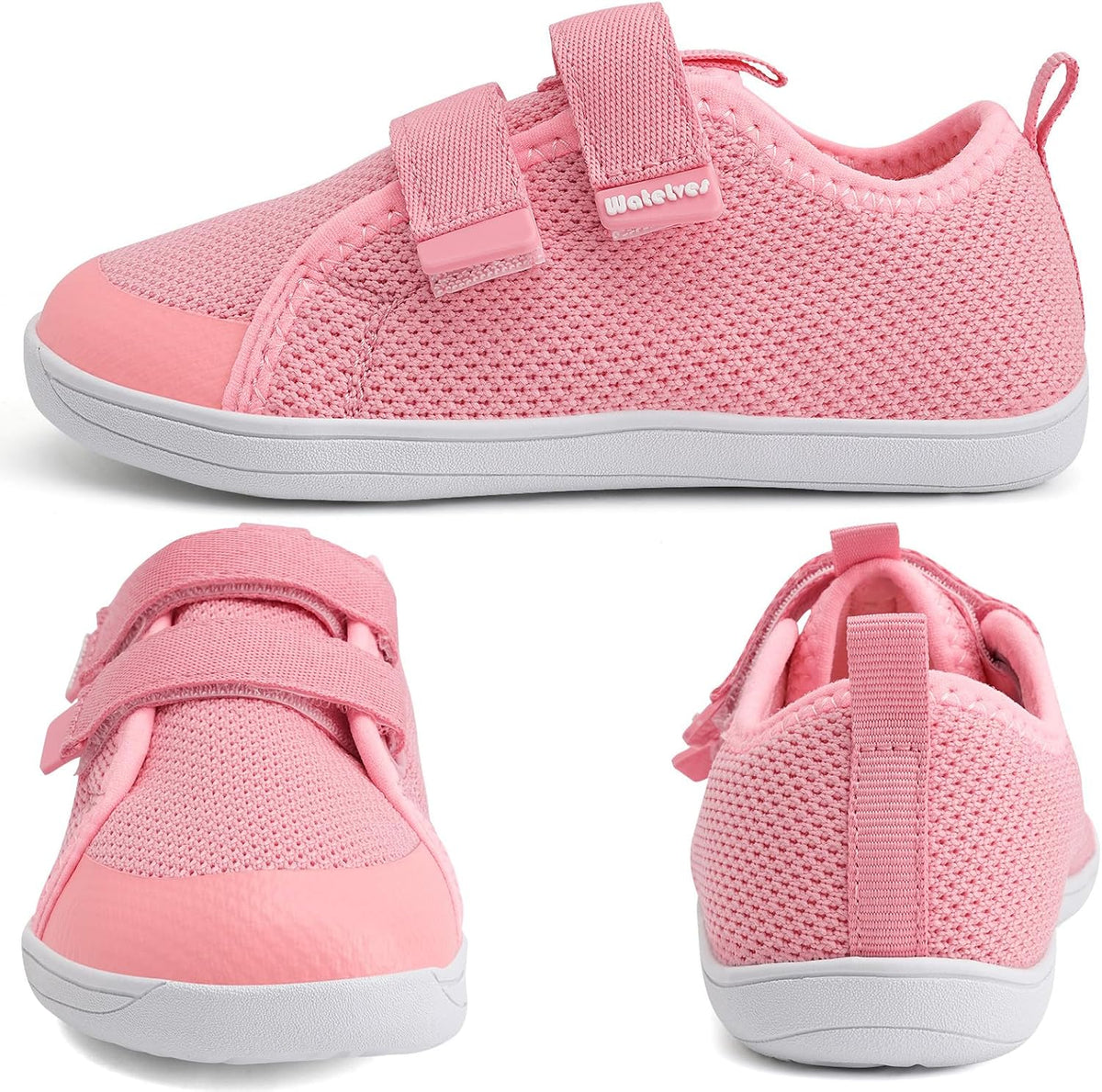 WateLves Toddler Little Kids Wide Barefoot Shoes The First Walking Shoes Girls Boys Breathable Zero