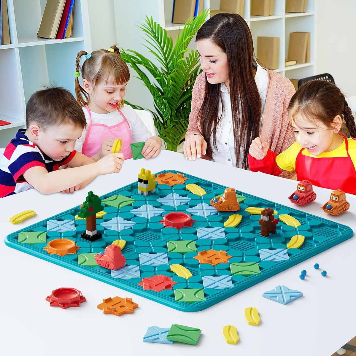 Kids Board Games Learning Toys, STEM Educational Logic Kits with 200+ Challenges & 4 Difficulty