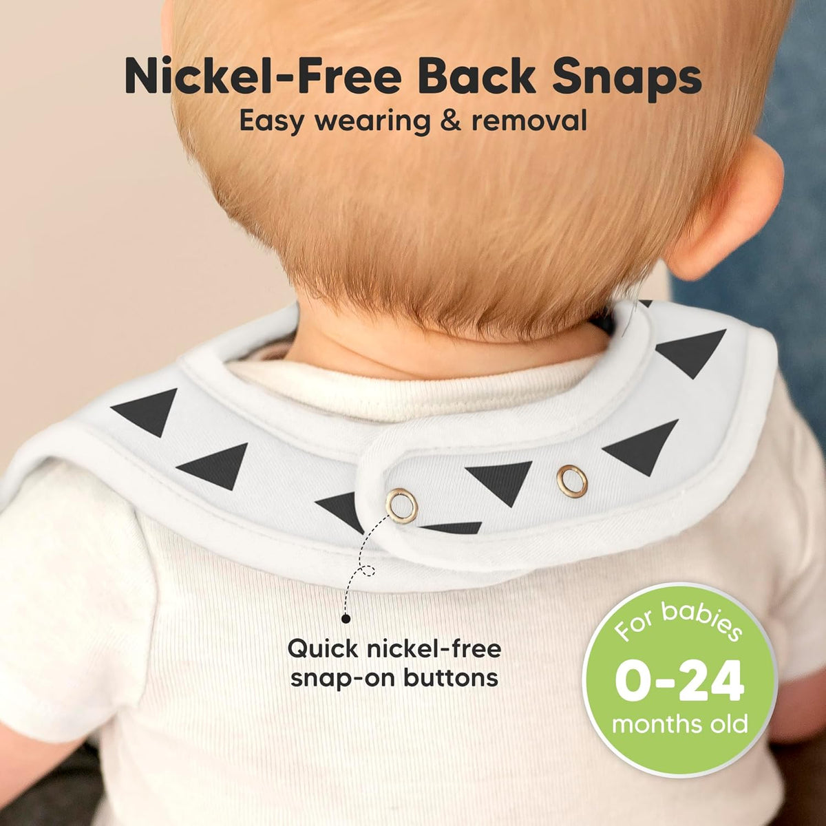 KeaBabies 8-Pack Organic Baby Bibs for Boys, Girls - Super Absorbent Cotton Drool Bibs for Baby