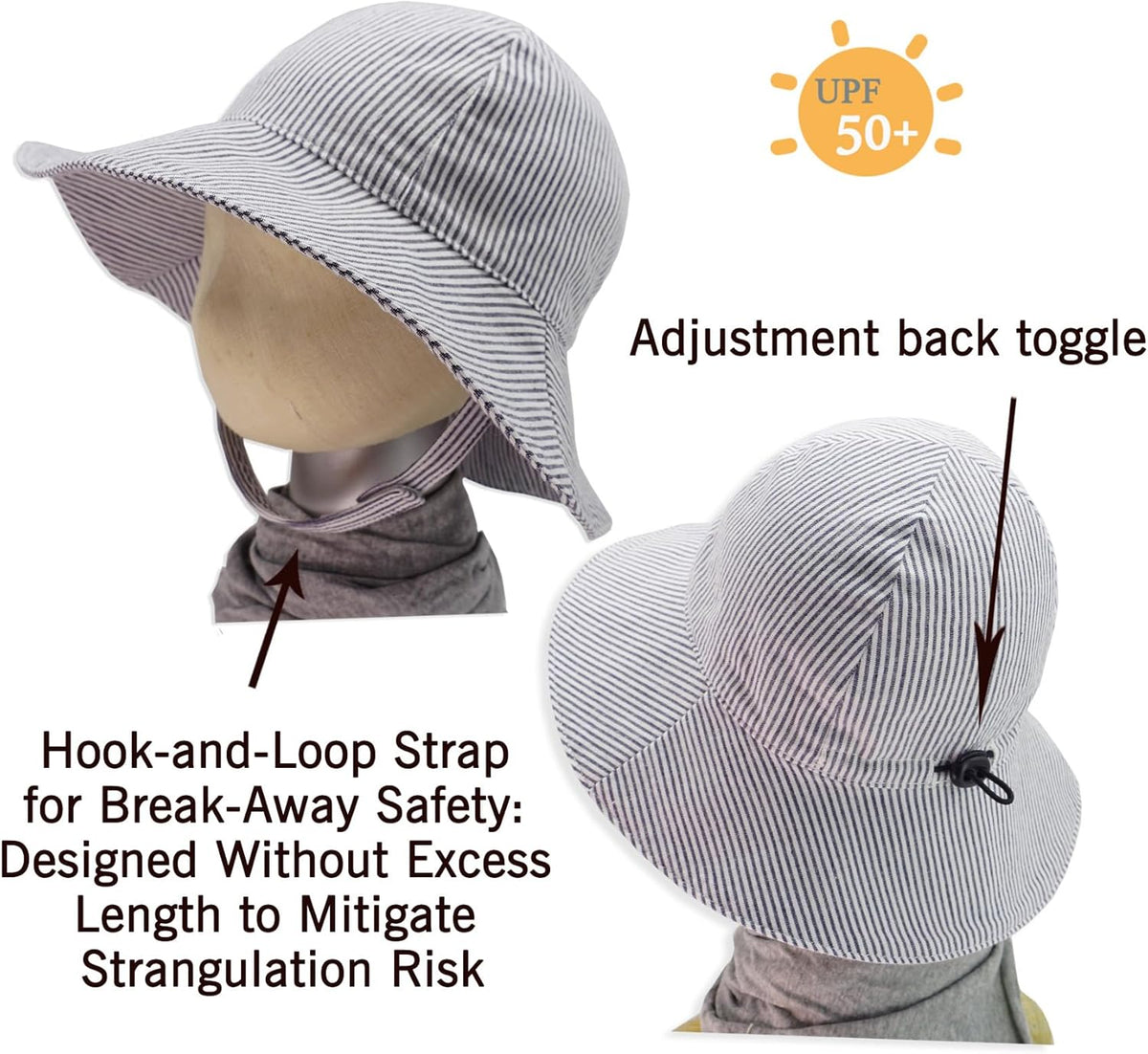 Keepersheep Baby Reversible Baseball Cap Infant Sun Hat, Cotton Knit Soft Brim for Infant Toddler