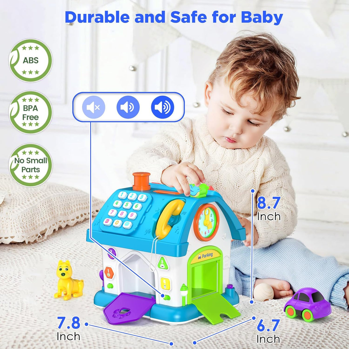 14-in-1 Montessori Toys for 1 Year Old Boy Gifts, Musical Educational Baby Toy 12-18 Month, First
