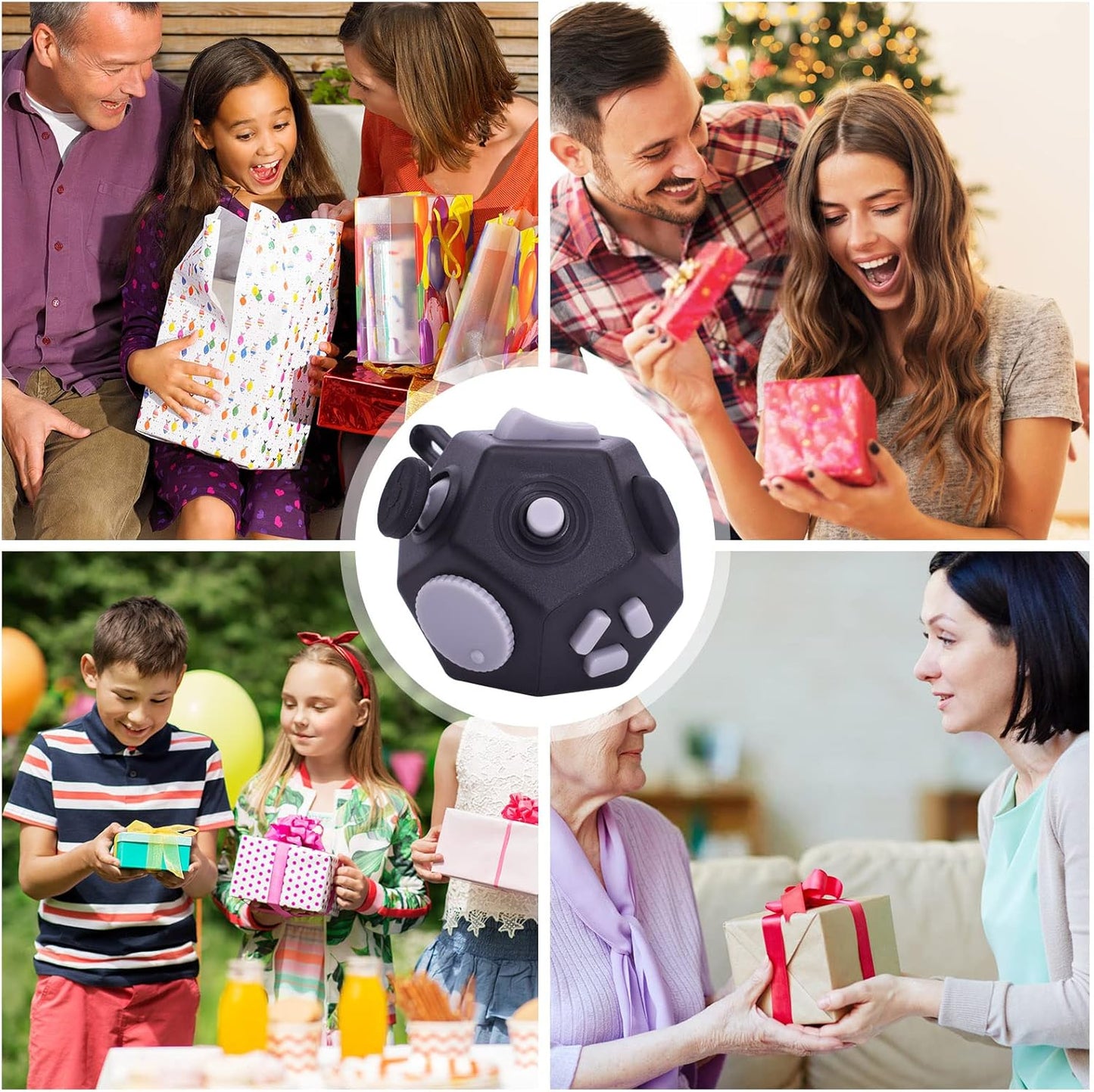 Mini Fidget Toys,12 Sided Cube Toys Relief Stress,Anxiety, Depression,Autism for Kids Adults