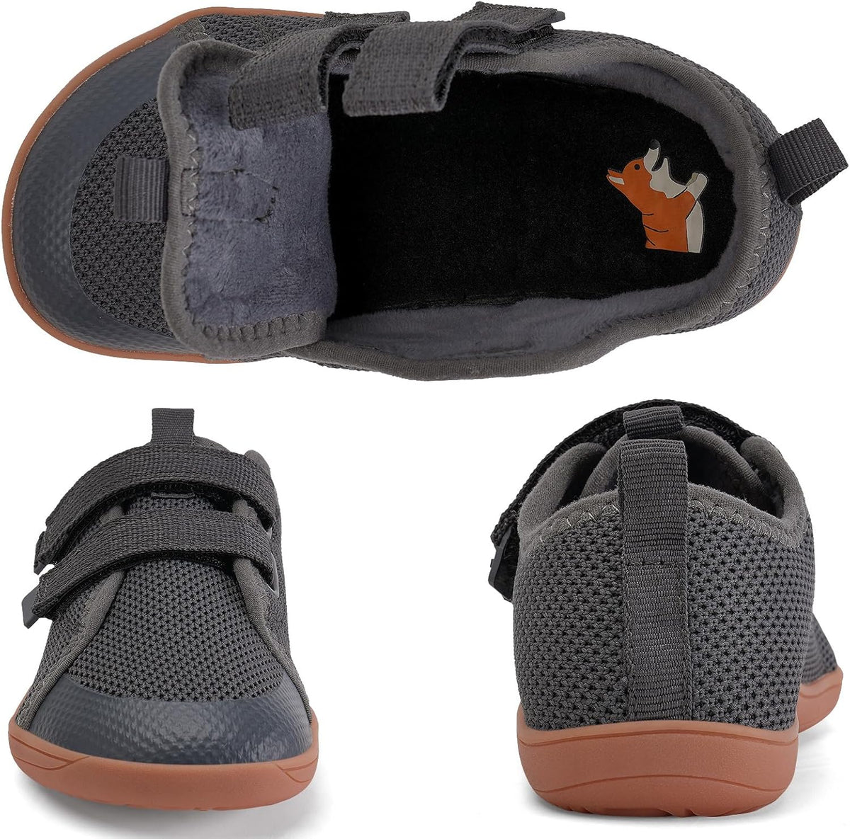 WateLves Toddler Little Kids Wide Barefoot Shoes The First Walking Shoes Girls Boys Breathable Zero
