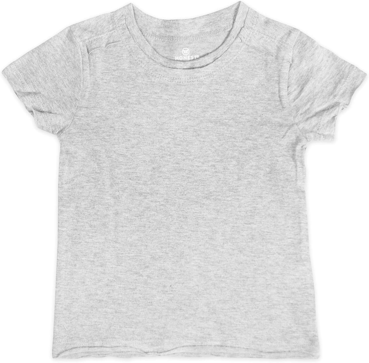 HonestBaby 5-Pack Short Sleeve T-Shirts 100% Organic Cotton Baby, Toddler, Little Kid, Boy, Girl