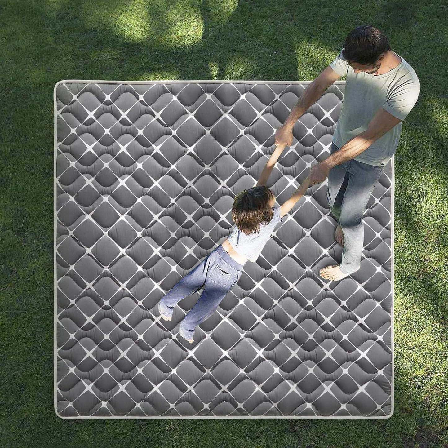 Vibe bear High-Density Foam Baby Play Mat,36x36 Inches Thicken One-Piece Infants Crawling