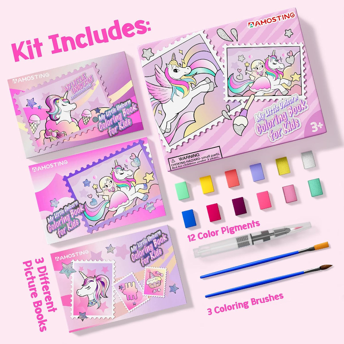 Paint with Water Unicorn Coloring Books for Toddlers,Water Color Paint Set for Teens, Arts and