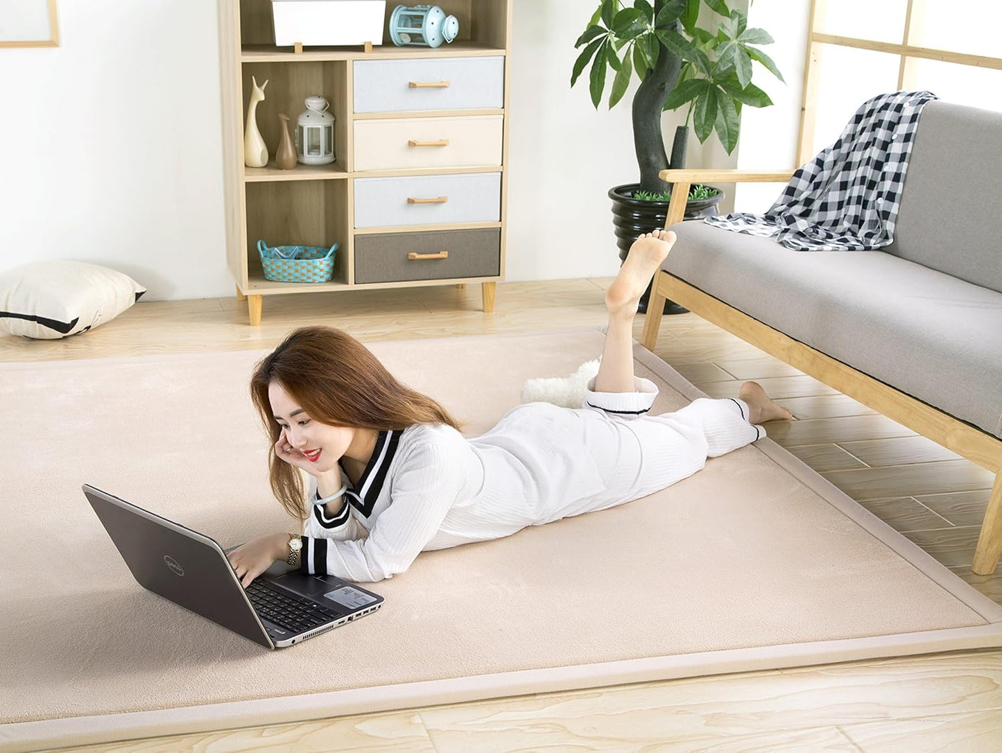 V-mix Baby Play Mat Nursey Decor Area Rug 1.18" Thick Hypebeast Rug Non Slip Rug Pads Large Area