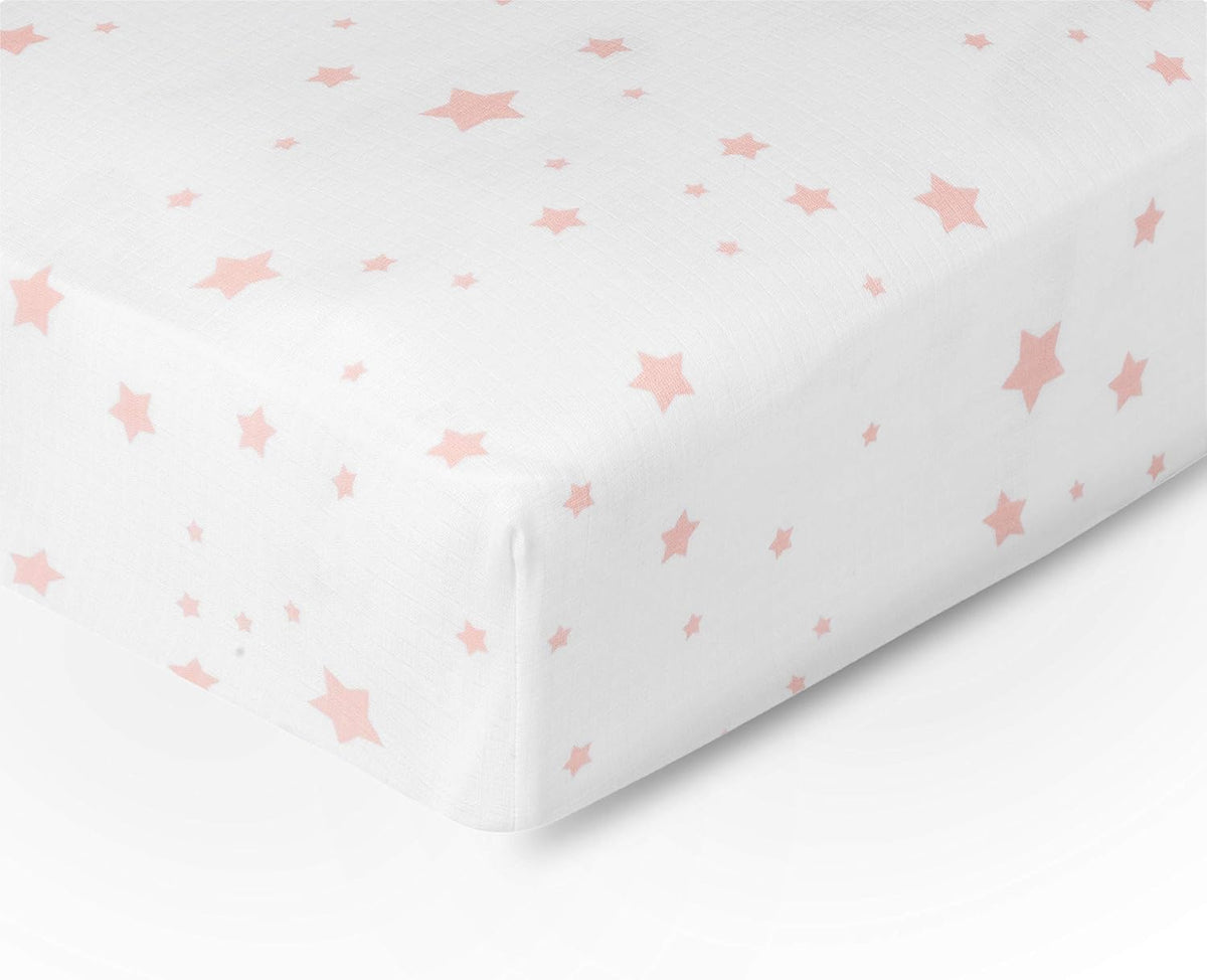 Newton Baby Mini Crib Fitted Sheets (2-Pack) | Organic Muslin Cotton, Breathable & Soft Baby