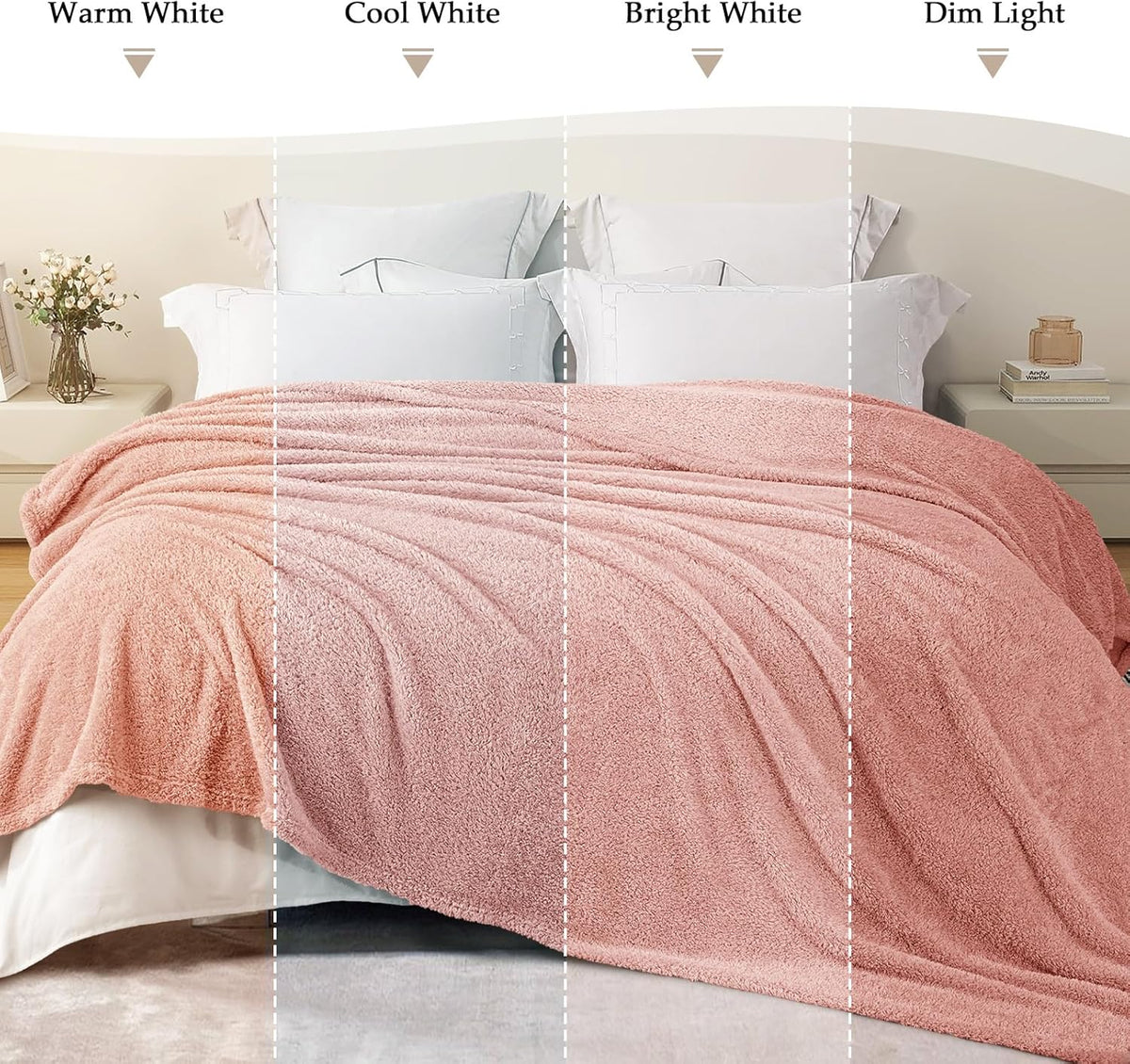 Exclusivo Mezcla Fleece Blanket for Couch, Soft and Cozy Twin Blankets for Women Men Girls Kids