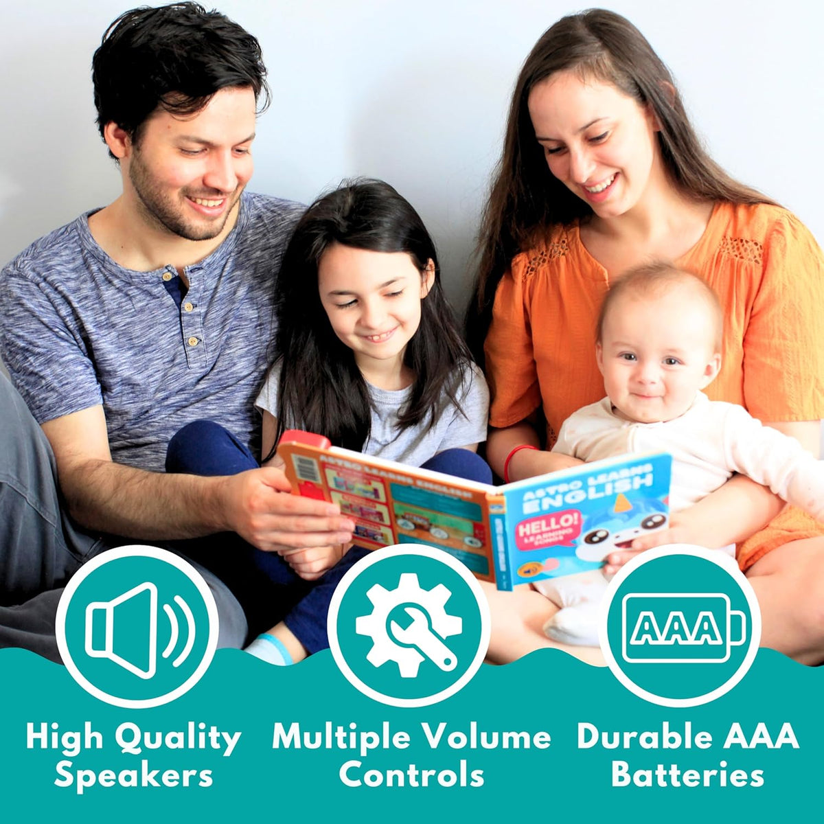 Learning Songs: Musical Toys & Interactive Sound Book for Toddlers 1-3, Baby’s First Year Music