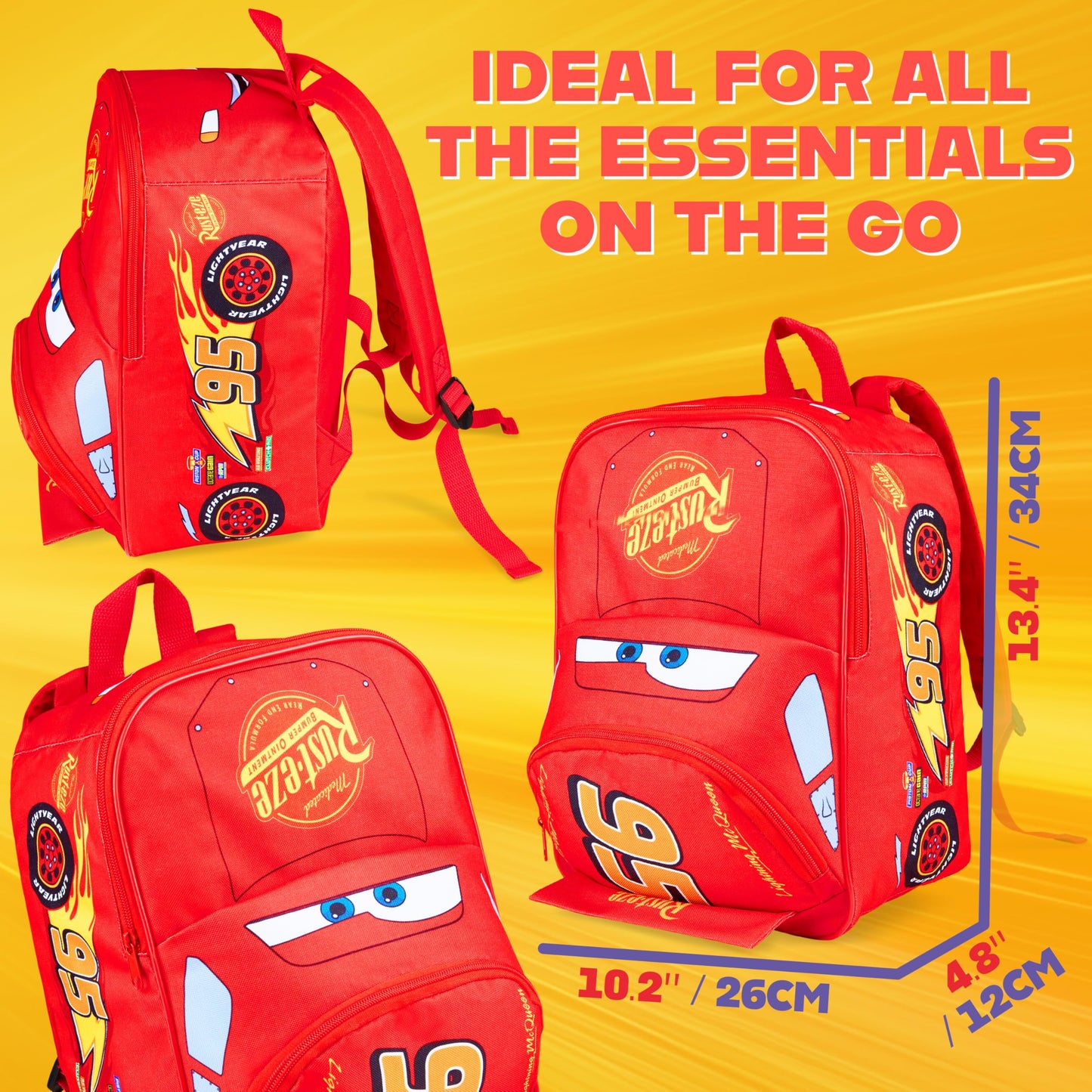 Disney Cars Backpack for Kids Lightning McQueen Mini Backpack Girls Boys School Supplies Preschool