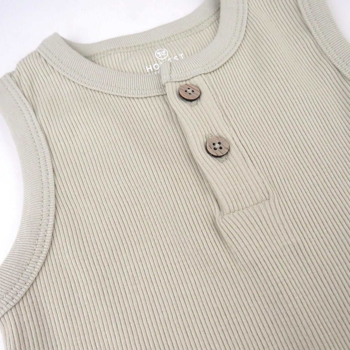 HonestBaby Short Sleeve and Tank Romper 100% Organic Cotton for Infant Baby and Toddler Boys