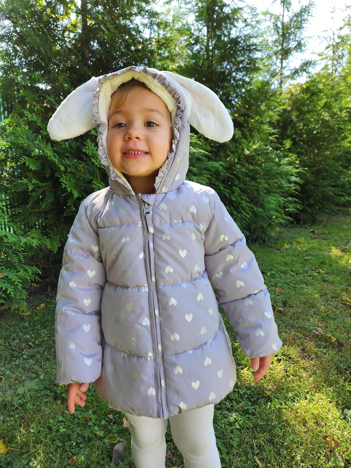 Rokka&Rolla Baby Girls' Water-Resistant Soft Mini Fur Lined Puffer Jacket Winter Coat for Newborn