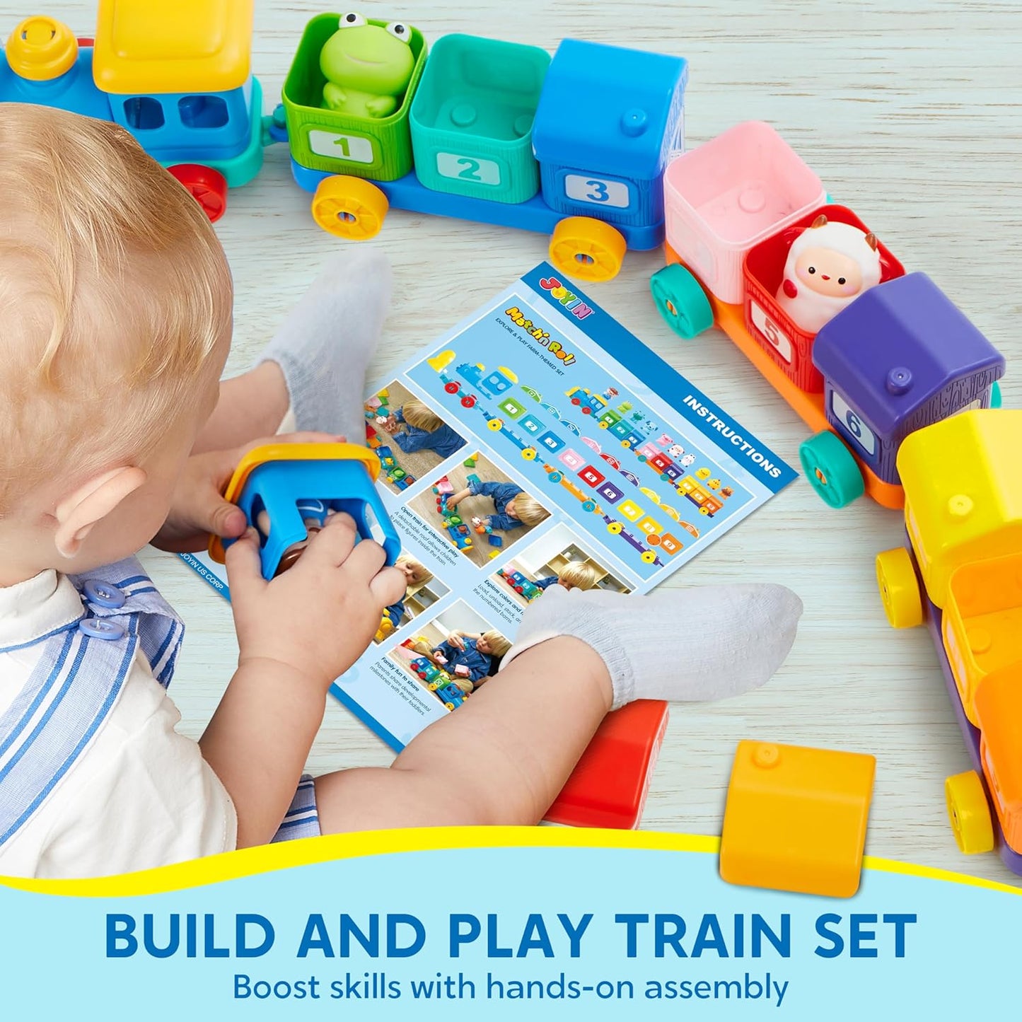 Learning Toy for Toddlers 1 2 3 Years Old, Counting, Matching & Sorting Montessori Learning Farm