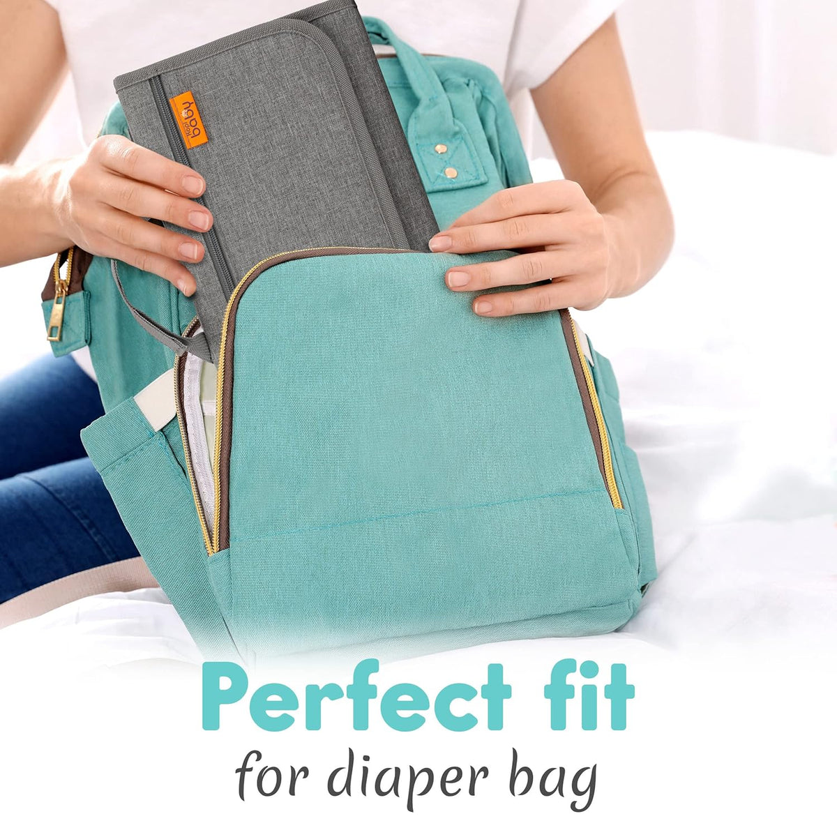 Kopi Baby Portable Diaper Changing Pad - Baby Diaper Changer Travel Bag with Wipes Pocket, Smart