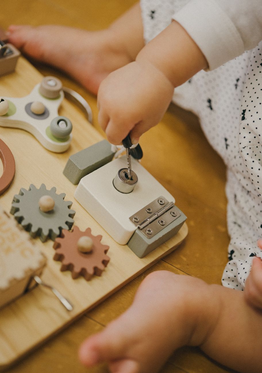 Busy Board Spotlight: One Board, Many Fine Motor Skills