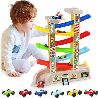 Toddler Car Ramp Toy – Keeps Kids Engaged & Builds Motor Skills (Ages 2–4)