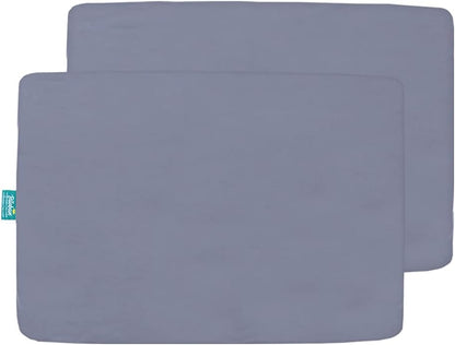 Biloban Pack and Play Sheets and Waterproof Mattress Protector Pad Cover 4 Pack Set, Ultra Soft
