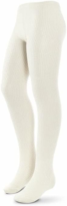 Kids, Girls thin Ribbed Cotton tights, Comfy, Soft Flat Tights Made from Breathable cotton| Great