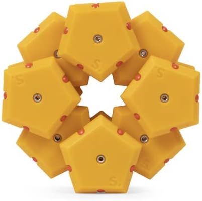 Speks Geode Matte Pentagons Magnetic Fidget Toy for Adults | Quiet Sensory Toy for Stress Relief &