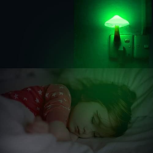 AUSAYE 5 Pack Sensor LED Night Lights Plug in Lamp Mushroom Light for Adults Kids NightLight