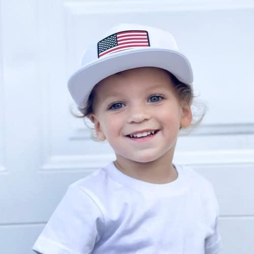 Baby Hats - Baseball Hat, Newborn Youth Flat Brim Mesh Trucker Surf Skate Bubba Bro Fitted Beach
