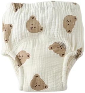 Baby Training Underpants,Soft Cotton Absorbent Potty Training Underwear For Baby Boys And Girls 6