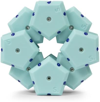 Speks Geode Matte Pentagons Magnetic Fidget Toy for Adults | Quiet Sensory Toy for Stress Relief &