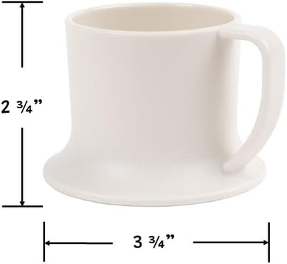 Kids Tumbler and Teacup | 2 Cup Set (6 & 7 Oz) Sippy Cups Dishwasher/Microwave Safe 3.5" x 4" | 2
