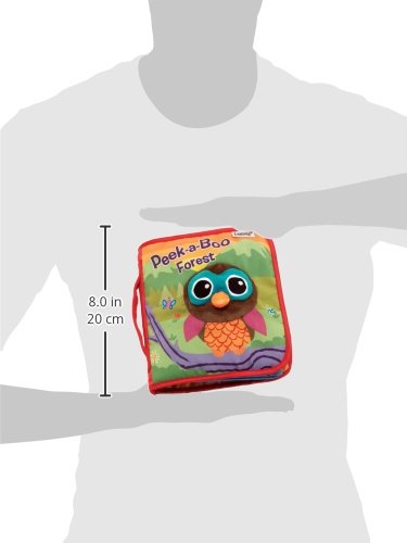 Lamaze Peek-A-Boo Forest Soft Baby Book - Clip-On Cloth Book - Washable Crinkling Fabric Pages for