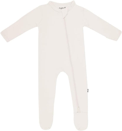 KYTE BABY Unisex Zipper Closure Footies, Rayon Made From Bamboo, 0-24 Months