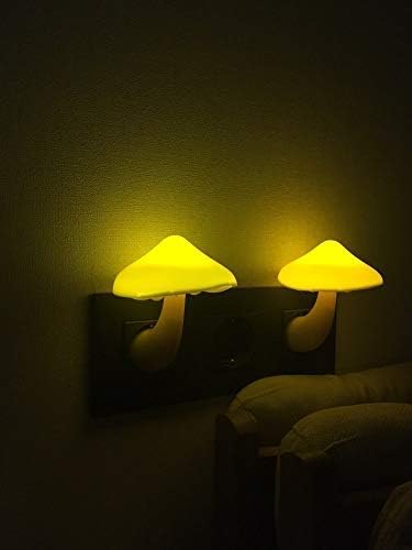 AUSAYE 4 Pack Plug in Night Light, Mushroom Light LED Nightlights for Kids, Adults, Bedroom