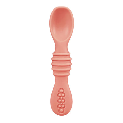 PandaEar 6 Pack Silicone Baby Spoons - Self Feeding Utensils 6-12 Months - Infant Spoons First