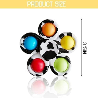 20 Pcs Pop Bubble Fidget Spinners for Party Favors, Hand Fidget Bulk Toys for Classroom Prizes